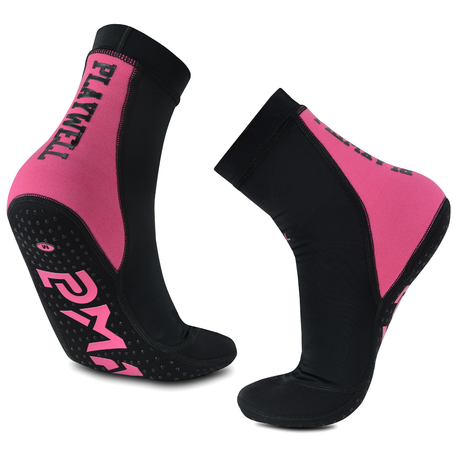 (image for) Martial Arts School Tatami Mat Training Socks - Black/Pink