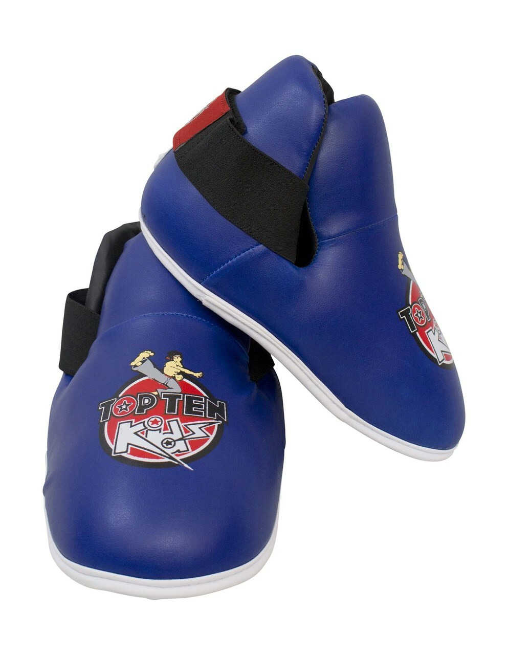 Top Ten Kids Semi Contact Competition Boots Blue - XS (image for) Top Ten Kids Semi Contact Competition Boots Blue - XS