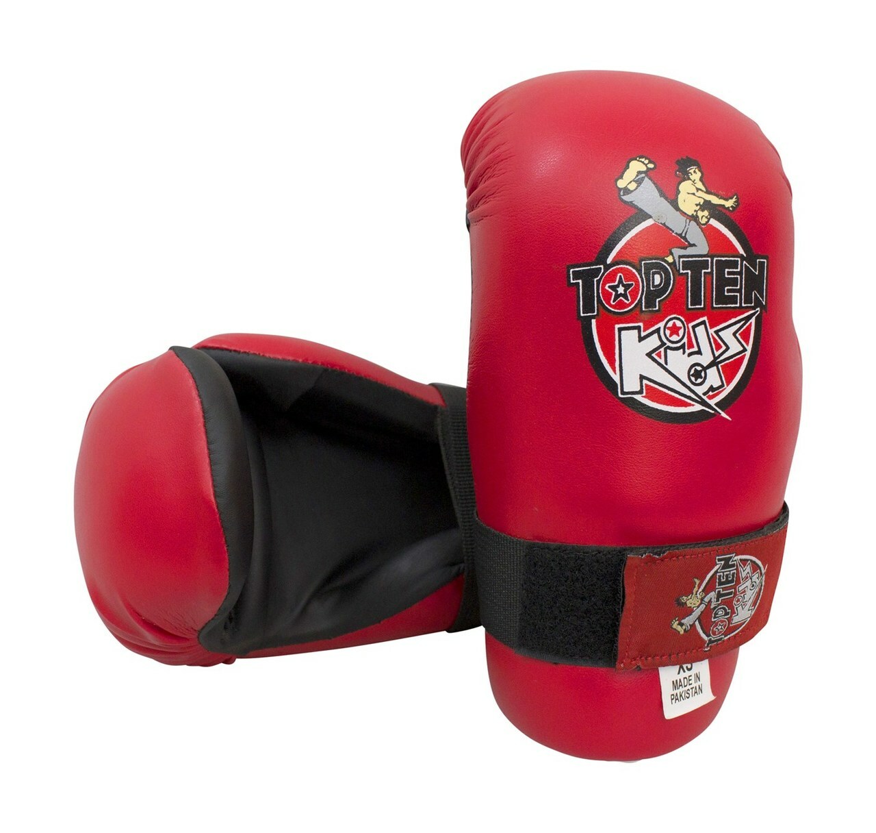 Top Ten Kids Semi Contact Competition Gloves Red - XS (image for) Top Ten Kids Semi Contact Competition Gloves Red - XS