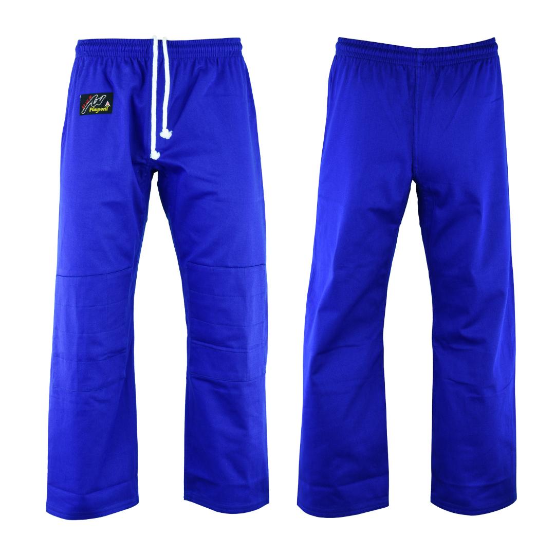 (image for) Judo Trousers: Bleached (Blue) 10oz - (Double Padded Knees)