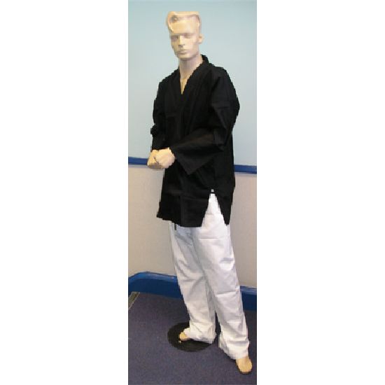 Karate Uniform Mixed Childrens: Black / White Trousers (image for) Karate Uniform Mixed Childrens: Black / White Trousers