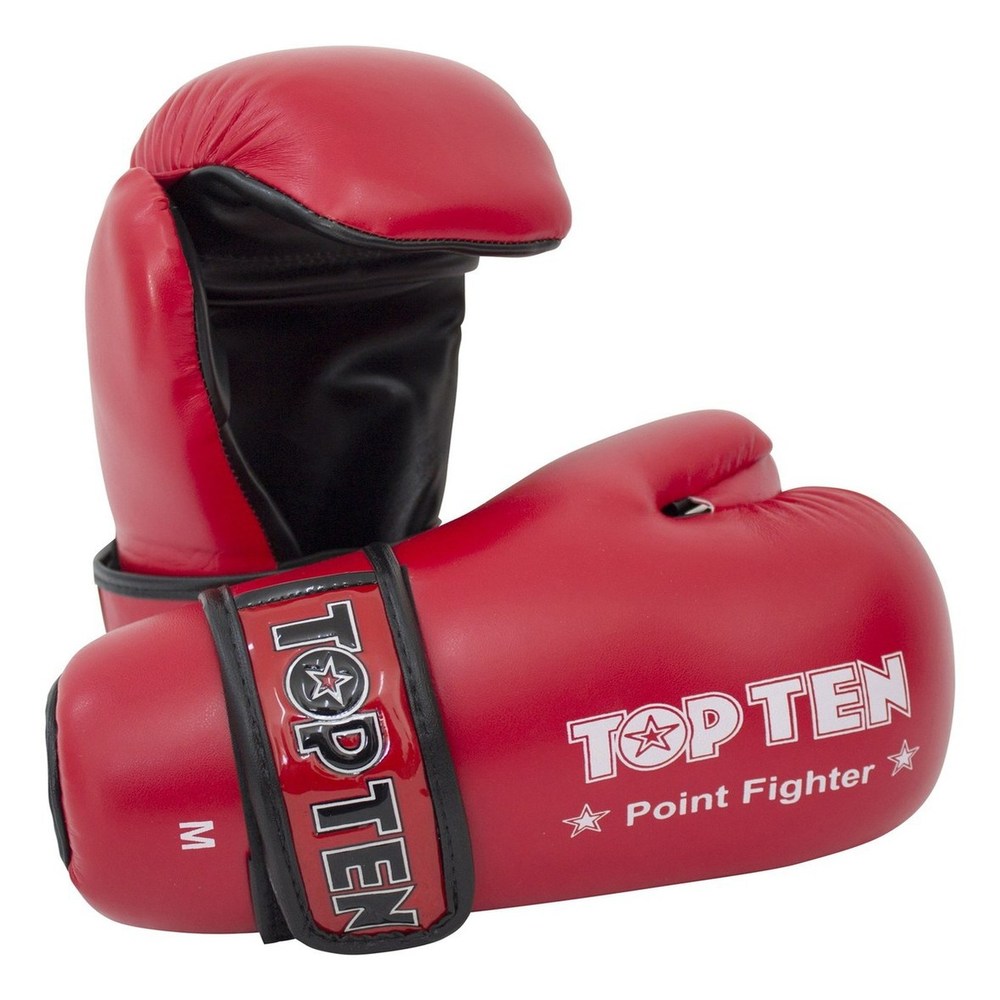 Top Ten Pointfighter Sparring Gloves - Red (image for) Top Ten Pointfighter Sparring Gloves - Red