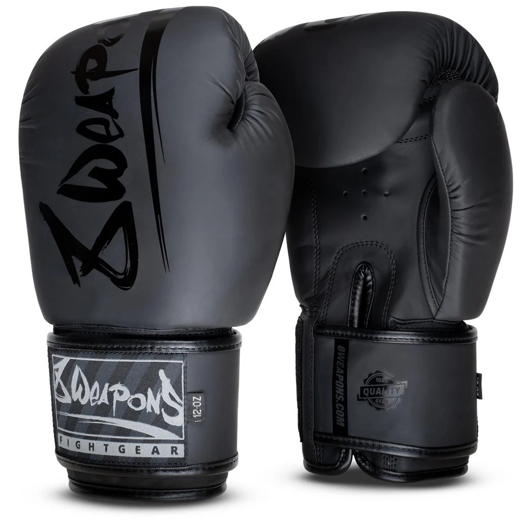 8 Weapons 2:0 Unlimited Muay Thai Boxing Gloves - Black/Black (image for) 8 Weapons 2:0 Unlimited Muay Thai Boxing Gloves - Black/Black